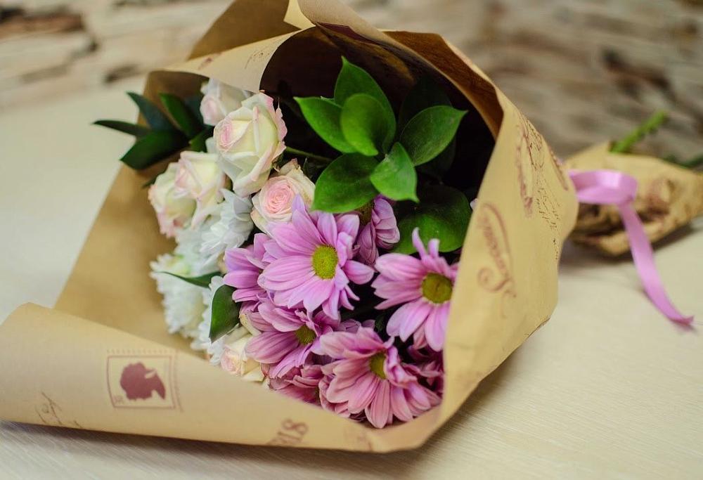 Букет цветов из: Розы и Хризантемы в Бабушкине