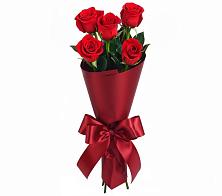 Букет 5 Красных роз Эдлесс Лав в Бабушкине