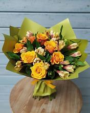 Букет цветов из:  Альстромерии и Розы в Бабушкине