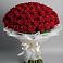 Букет 101 Красная роза Блэк Мэджик в Бабушкине