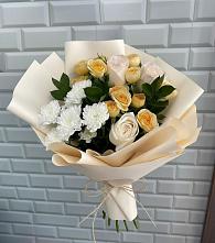 Букет цветов из:  Розы и Хризантемы #REPLACE_PRED# Бабушкине
