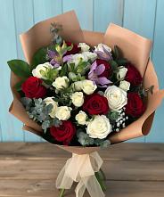 Букет цветов из:  Розы и Альстромерии в Бабушкине
