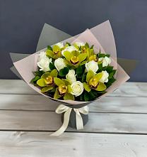 Букет цветов из:  Орхидеи и Розы в Бабушкине