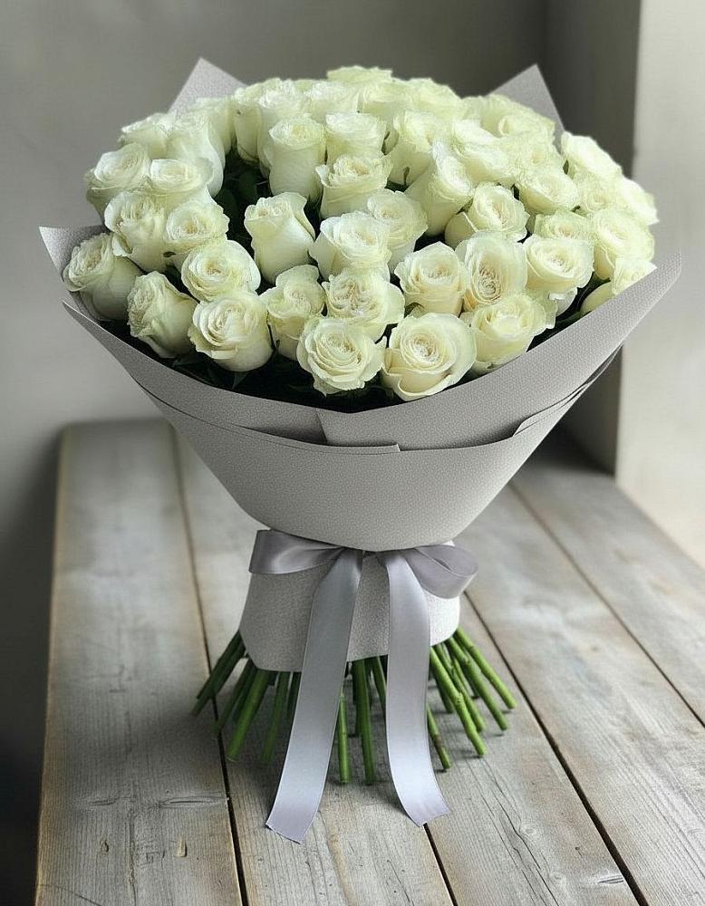 Букет 35 Белых роз в Бабушкине