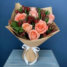 Букет цветов из:  Розы и Альстромерии в Бабушкине