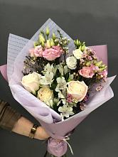 Букет цветов из:  Альстромерии, Розы и Лизиантусы #REPLACE_PRED# Бабушкине