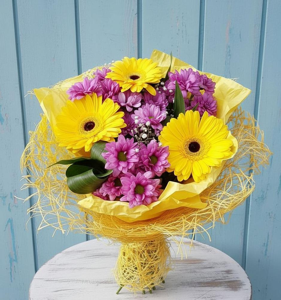 Букет цветов из: Хризантемы и Герберы в Бабушкине