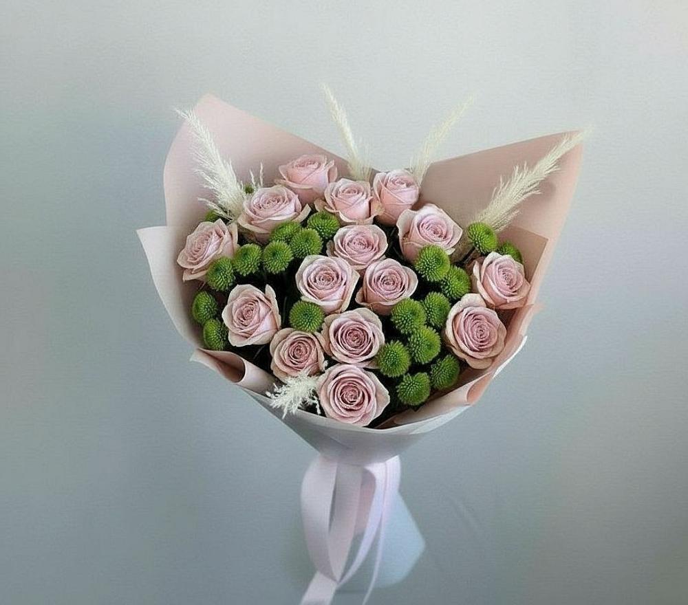 Букет цветов из: Розы и Хризантемы в Бабушкине