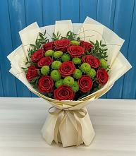 Букет цветов из:  Розы и Хризантемы в Бабушкине