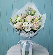 Букет цветов из:  Розы и Лизиантусы в Бабушкине
