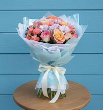 Букет цветов из:  Хризантемы и Розы в Бабушкине