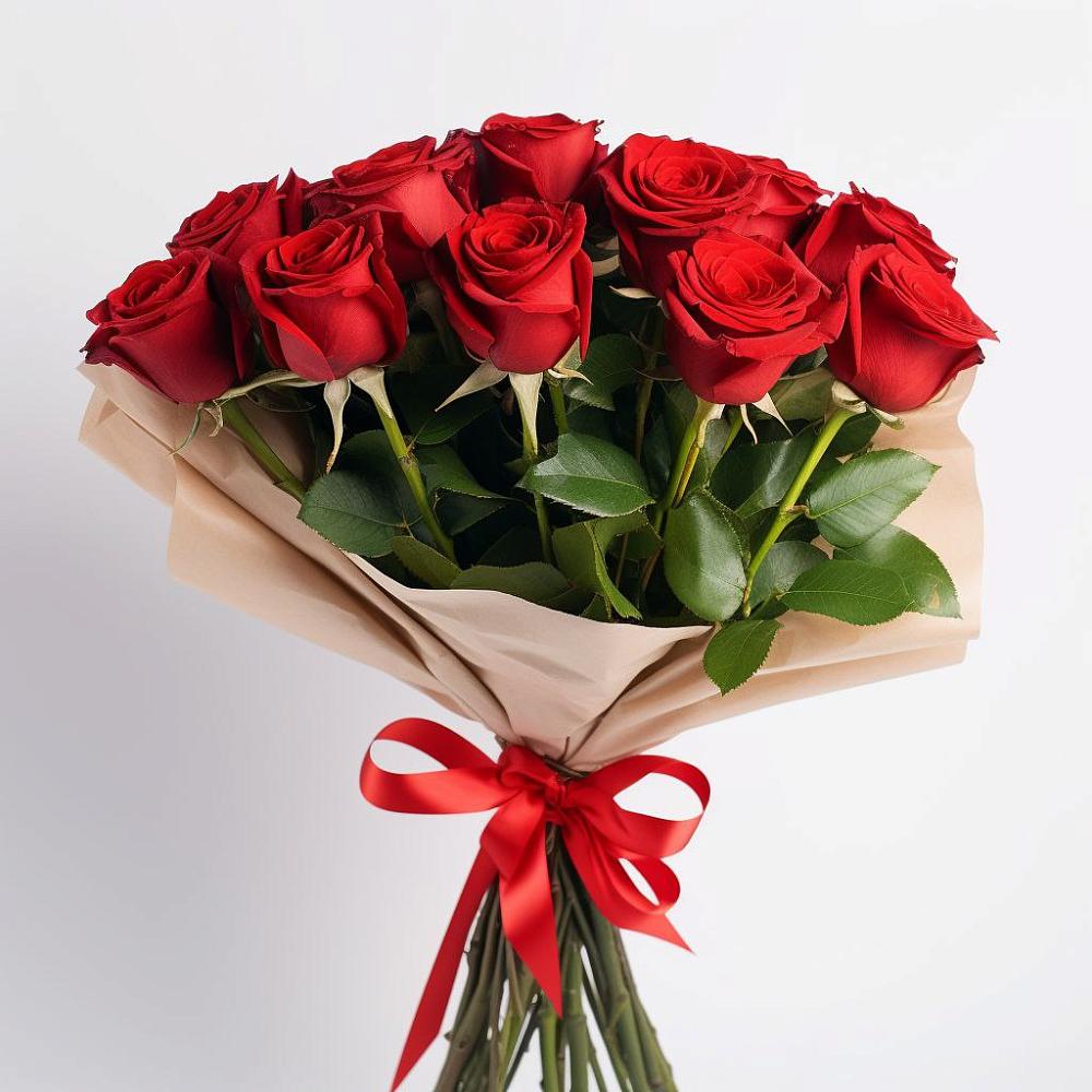 Букет 11 Красных роз Эдлесс Лав в Бабушкине