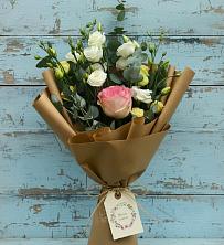 Букет цветов из:  Розы и Лизиантусы в Бабушкине