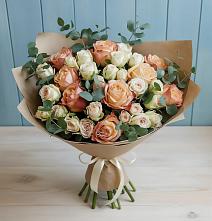 Букет цветов из:  Альстромерии и Розы в Бабушкине