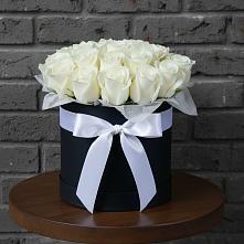 Цветочная композиция из Розы в шляпной коробке в Бабушкине